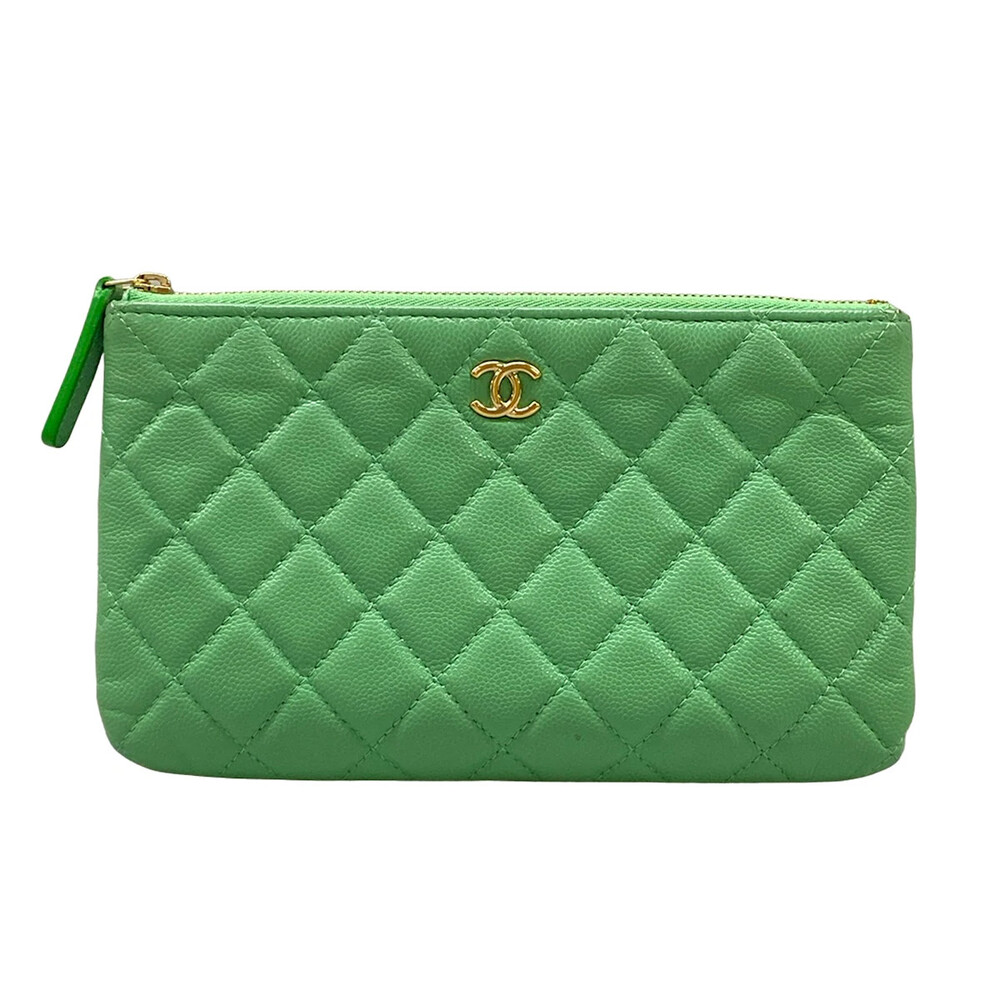 Chanel Matelasse Light Green Calfskin #304190C97B